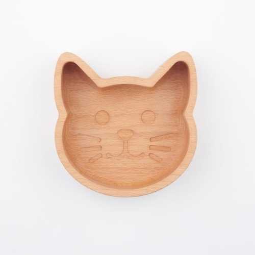 The Wood Life Project Wooden Cat Food Bowl