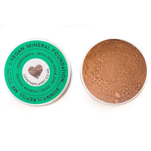 Love The Planet Vegan Mineral Foundation Tin – Sunny