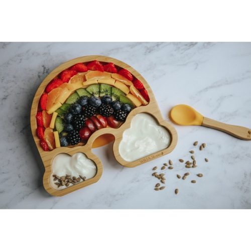 Wild & Stone Bamboo Suction Weaning Plate – Blue