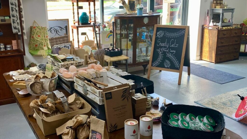 Inside Snooty Catz Eco Shop